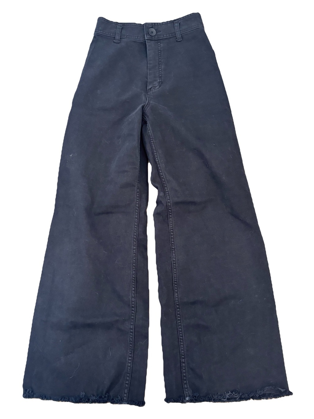 Zara Black High-Rise Wide-Leg Jeans